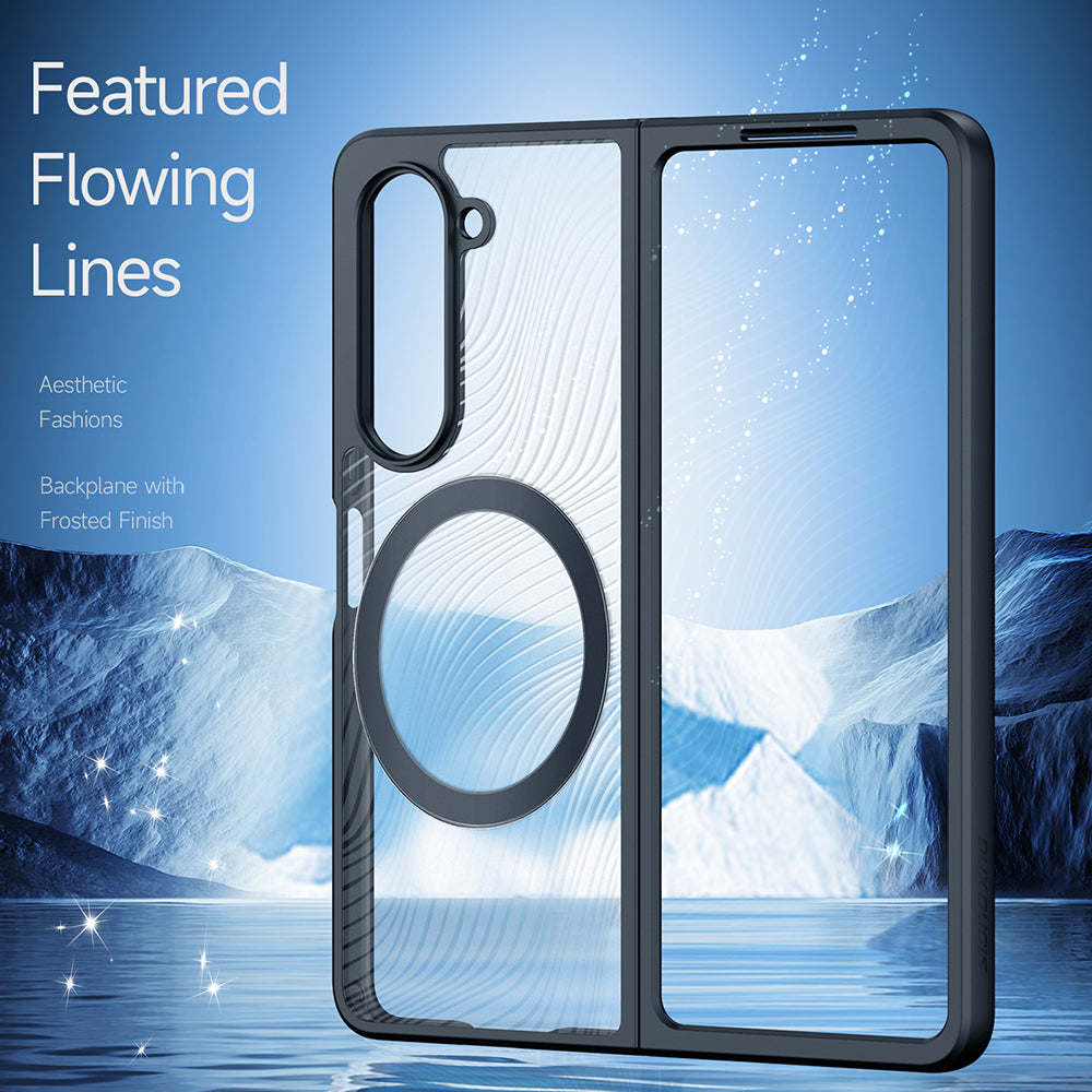 Pouzdro MagSafe pro Samsung Galaxy Z Fold5 F946, DUX DUCIS, Aimo, Černá