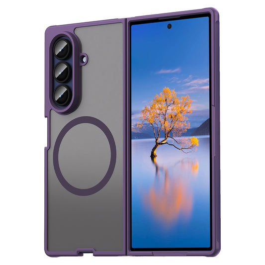 MagSafe Case for Samsung Galaxy Z Fold7 F966, Techsuit, HaloFrost II, Purple