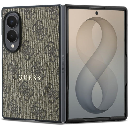 MagSafe pouzdro pro Samsung Galaxy Z Fold8 F971, Guess, 4G Leather Classic, Hnědá