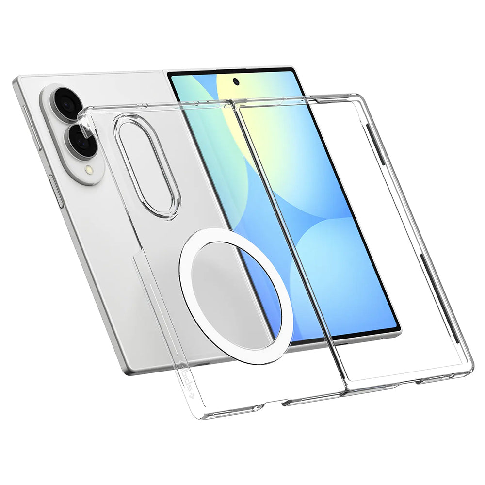 MagSafe pouzdro pro Samsung Galaxy Z Fold8 F971, Spigen, Air Skin, Průhledná bílá ACS11952