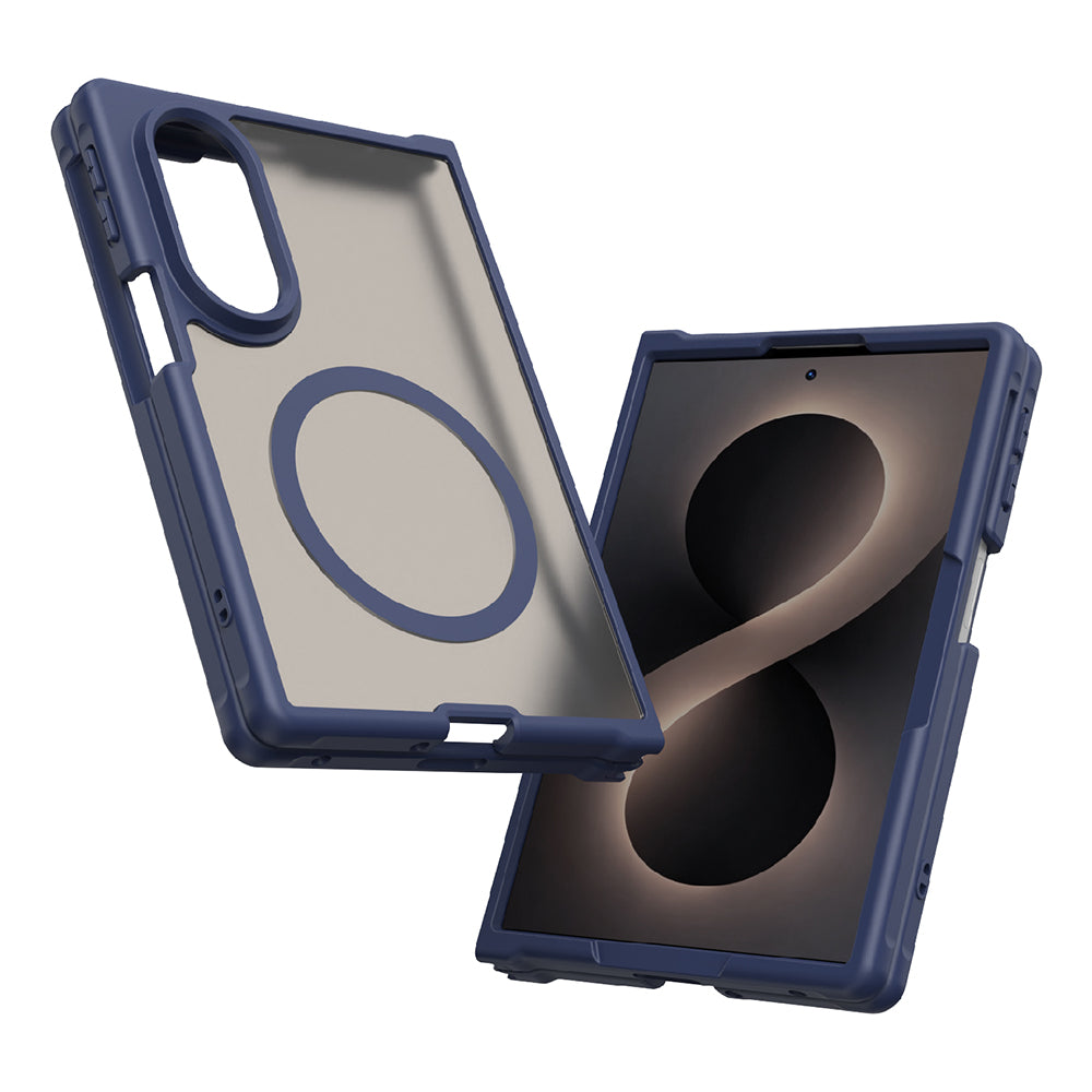 MagSafe pouzdro pro Samsung Galaxy Z Fold8 F971, Techsuit, HaloFrost II, Tmavě modrá