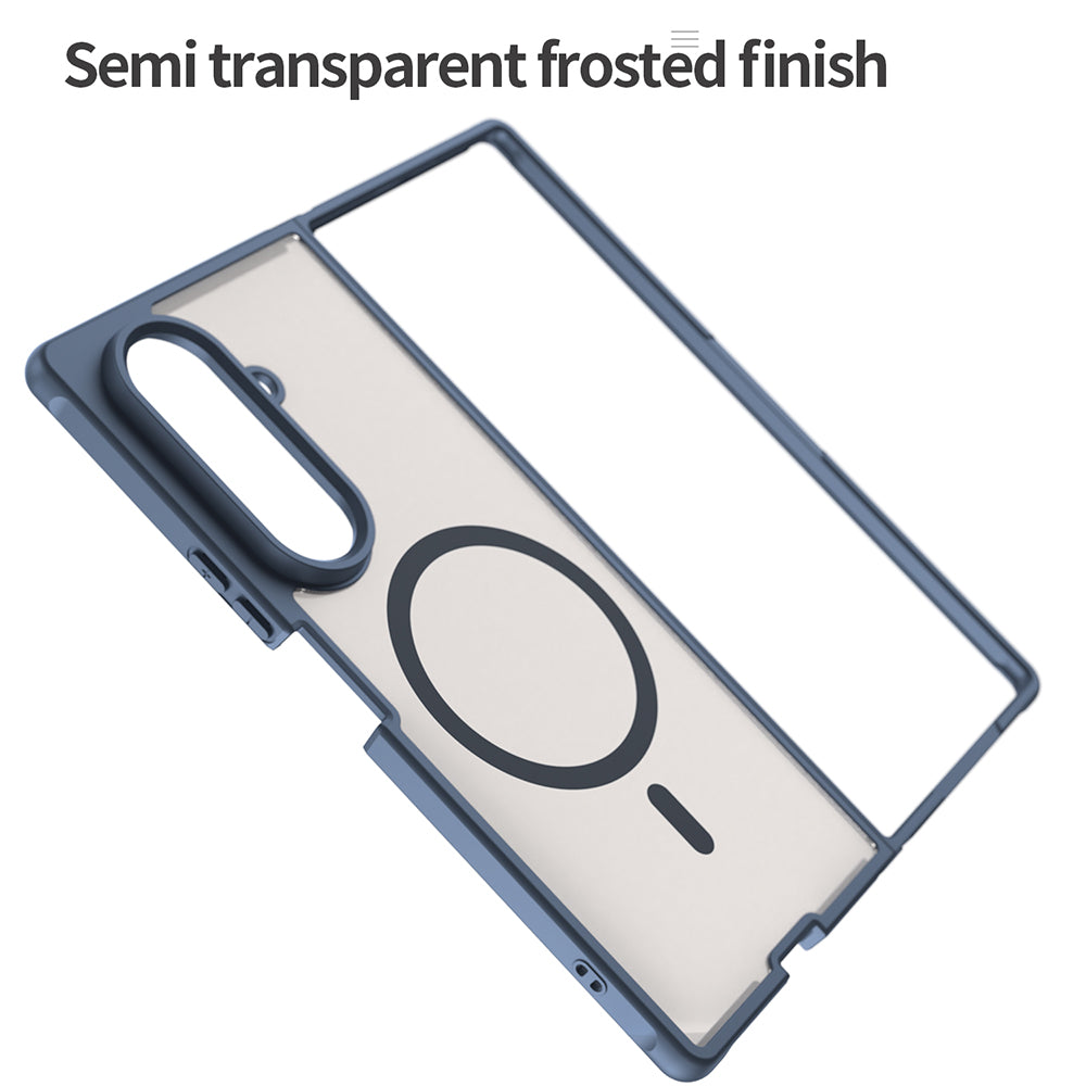 MagSafe Case for Samsung Galaxy Z Fold8 Ultra F976, Techsuit, HaloFrost II, Navy Blue