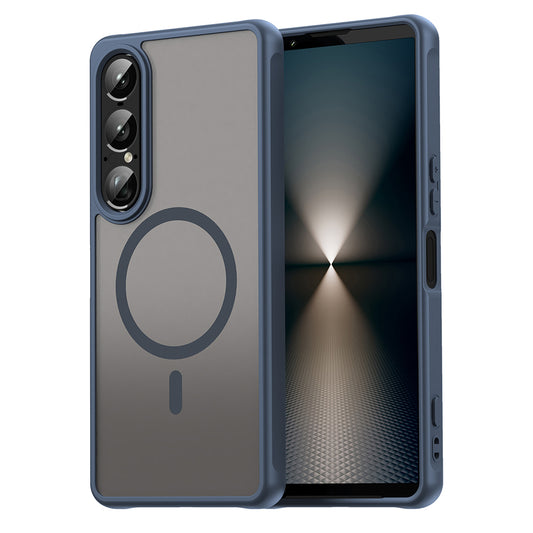 MagSafe pouzdro pro Sony Xperia 1 VII, Techsuit, HaloFrost II, Tmavě modrá