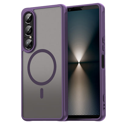 MagSafe pouzdro pro Sony Xperia 1 VII, Techsuit, HaloFrost II, fialové