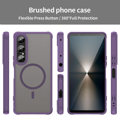 MagSafe pouzdro pro Sony Xperia 1 VII, Techsuit, HaloFrost II, fialové