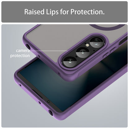 MagSafe pouzdro pro Sony Xperia 1 VII, Techsuit, HaloFrost II, fialové