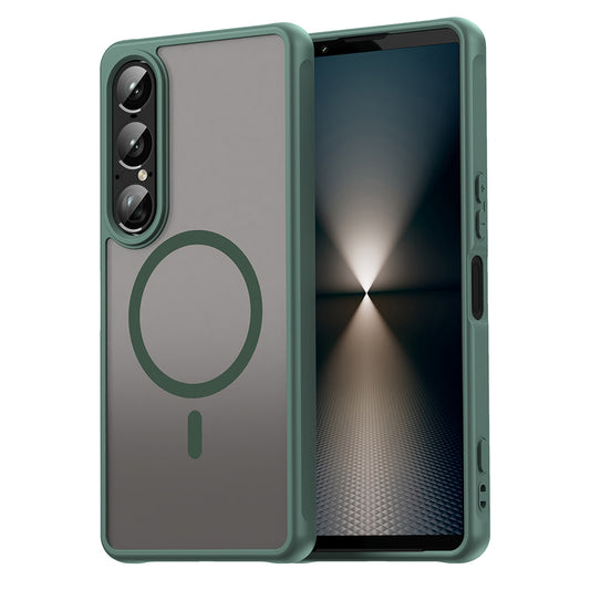 MagSafe pouzdro pro Sony Xperia 1 VII, Techsuit, HaloFrost II, Zelené