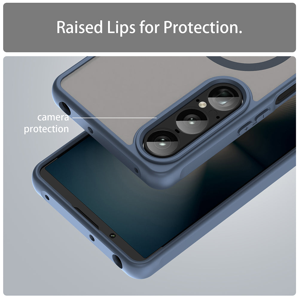 MagSafe pouzdro pro Sony Xperia 1 VIII, Techsuit, HaloFrost II, Tmavě modrá