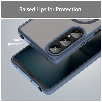 MagSafe pouzdro pro Sony Xperia 1 VIII, Techsuit, HaloFrost II, Tmavě modrá