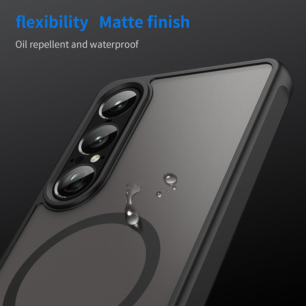 MagSafe pouzdro pro Sony Xperia 1 VIII, Techsuit, HaloFrost II, černé