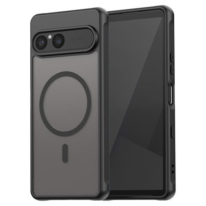 Pouzdro MagSafe pro Sony Xperia 10 VII, Techsuit, HaloFrost II, Černá.