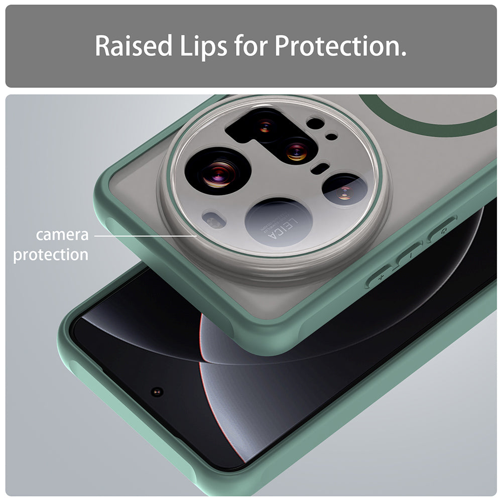 MagSafe pouzdro pro Xiaomi 15 Ultra, Techsuit, HaloFrost II, Zelené