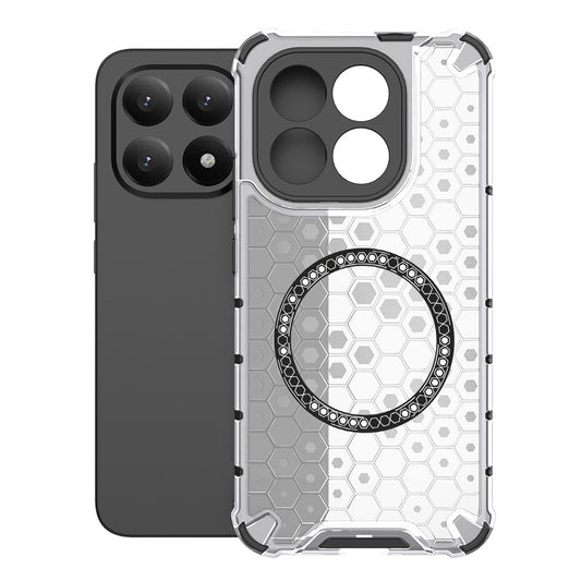 MagSafe Case for Xiaomi 15T, Techsuit, HoneyComb Shield, White