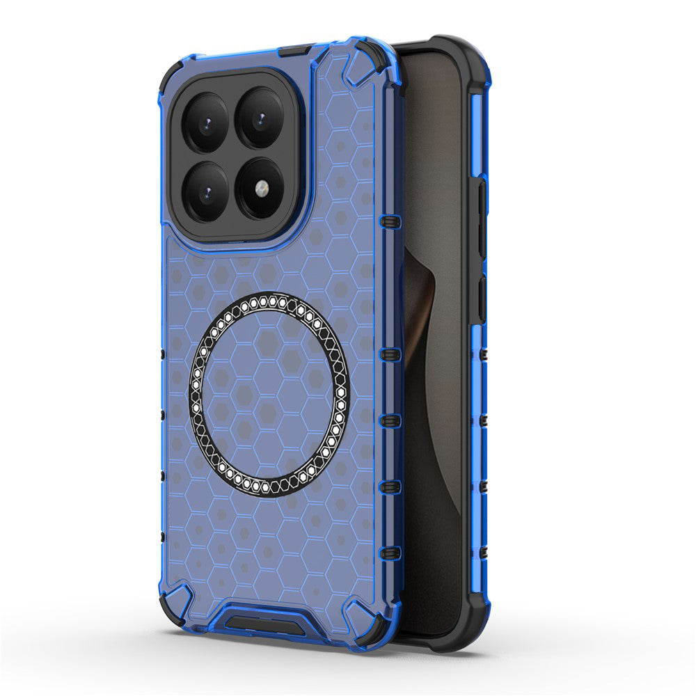 Pouzdro MagSafe pro Xiaomi 15T, Techsuit, HoneyComb Shield, Modrá