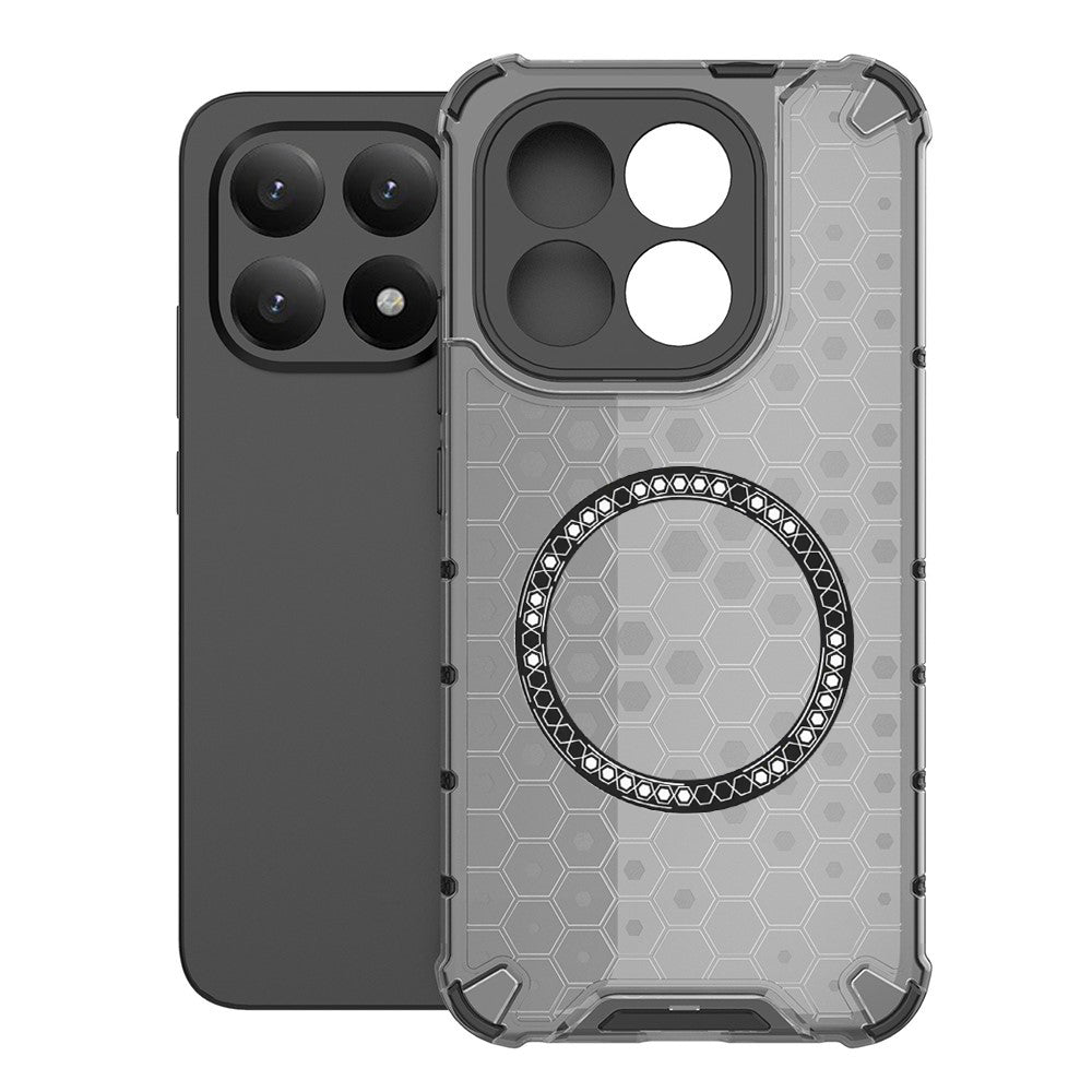 Pouzdro MagSafe pro Xiaomi 15T, Techsuit, HoneyComb Shield, Černá