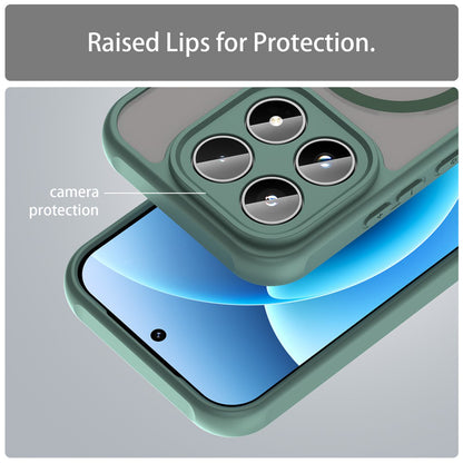 Pouzdro MagSafe pro Xiaomi 17, Techsuit, HaloFrost II, Zelená