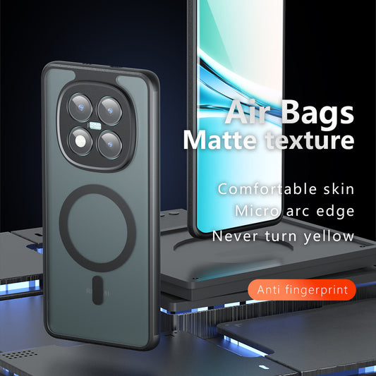 Pouzdro MagSafe pro Xiaomi 17, Techsuit, PureFrost, Saténově černé