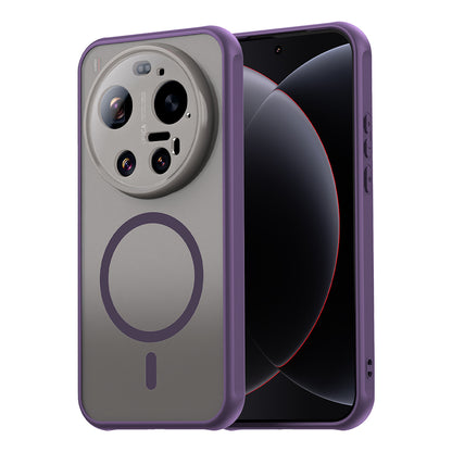 Pouzdro MagSafe pro Xiaomi 17 Ultra, Techsuit, HaloFrost II, Fialová