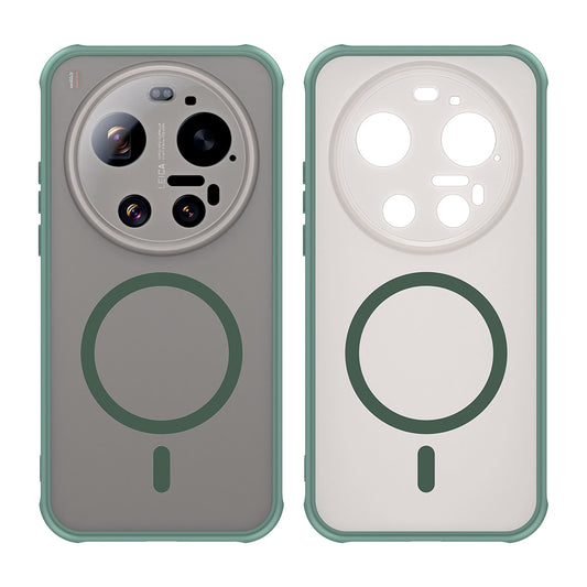 Pouzdro MagSafe pro Xiaomi 17 Ultra, Techsuit, HaloFrost II, Zelená