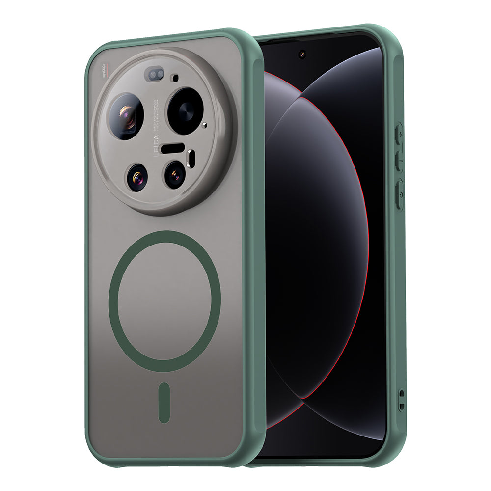 Pouzdro MagSafe pro Xiaomi 17 Ultra, Techsuit, HaloFrost II, Zelená