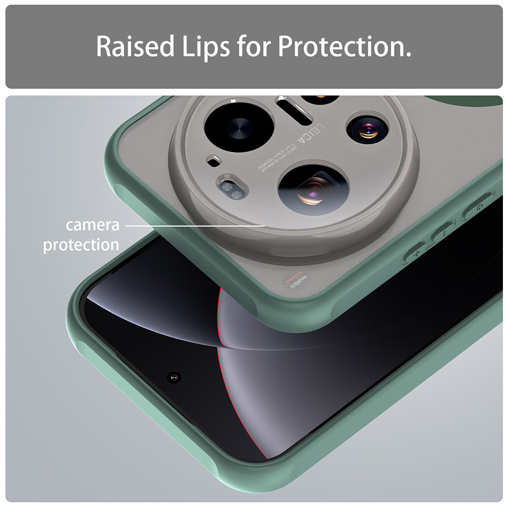 Pouzdro MagSafe pro Xiaomi 17 Ultra, Techsuit, HaloFrost II, Zelená