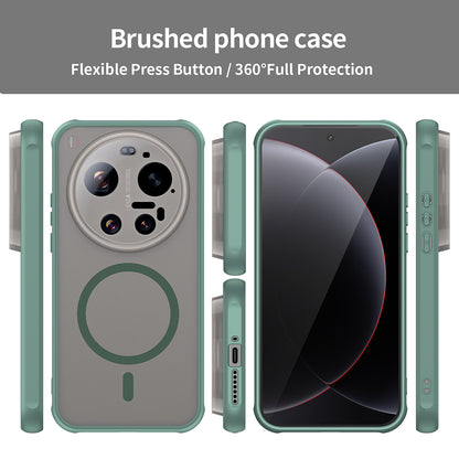 Pouzdro MagSafe pro Xiaomi 17 Ultra, Techsuit, HaloFrost II, Zelená