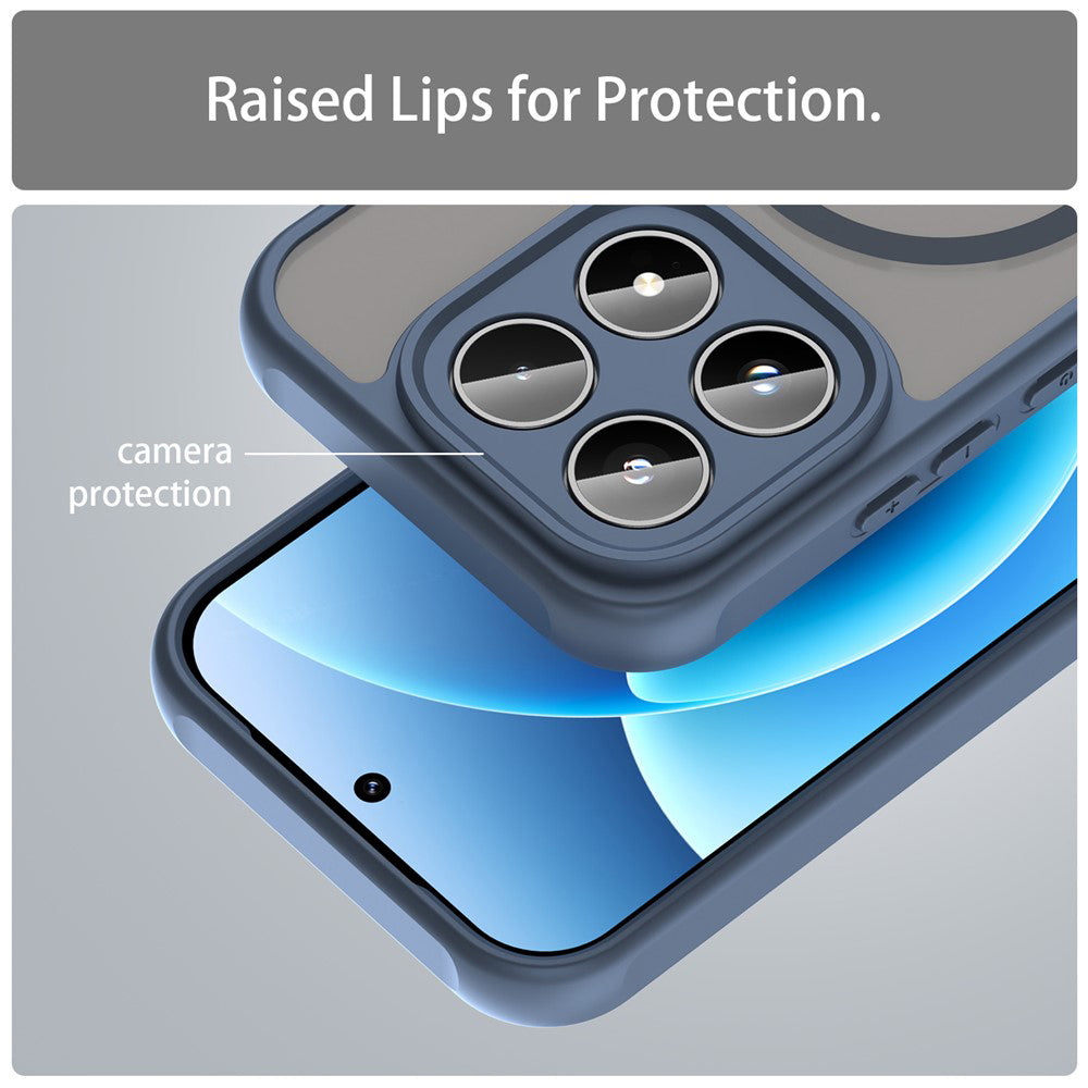 MagSafe pouzdro pro Xiaomi 17T, Techsuit, HaloFrost II, Tmavě modrá
