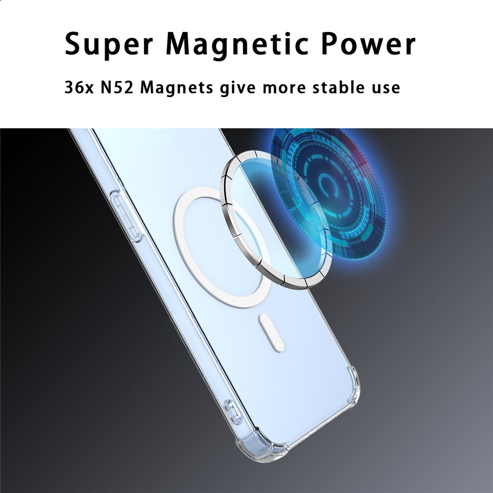 MagSafe pouzdro pro Xiaomi 17T, OEM, nárazuvzdorné, průhledné