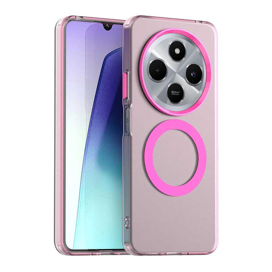 MagSafe pouzdro pro Xiaomi Poco C75 / Redmi 14C, Techsuit, CandyCase, růžové