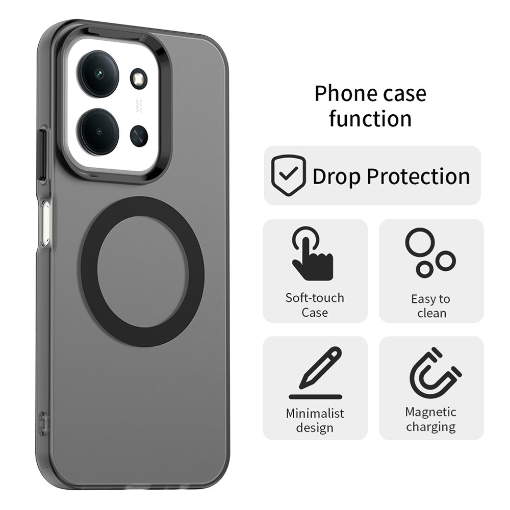 MagSafe pouzdro pro Xiaomi Poco C85 4G / Redmi 15C 5G / 15C 4G, Techsuit, CandyCase, Černá