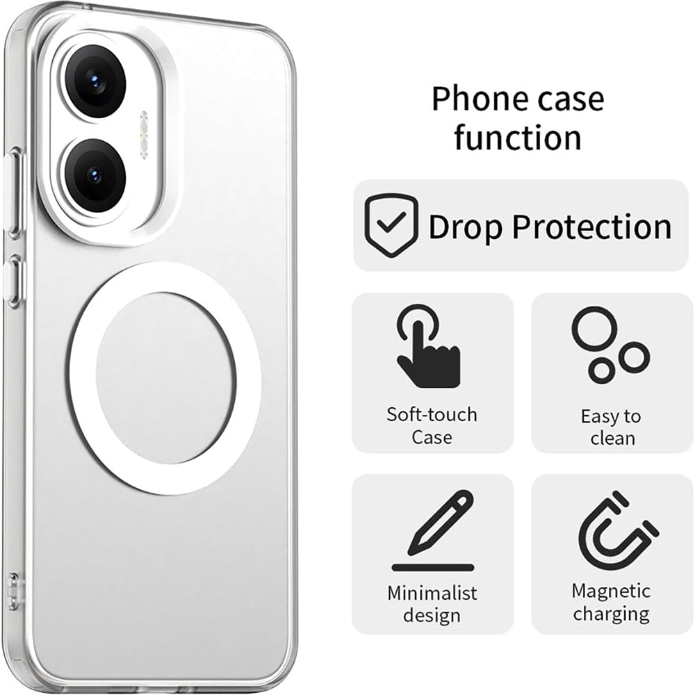 MagSafe pouzdro pro Xiaomi Poco F7, Techsuit, CandyCase, bílé