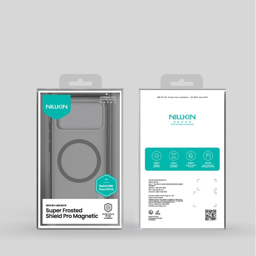 MagSafe Case for Xiaomi Poco F8 Pro, Nillkin, Super Shield Pro, Transparent Black