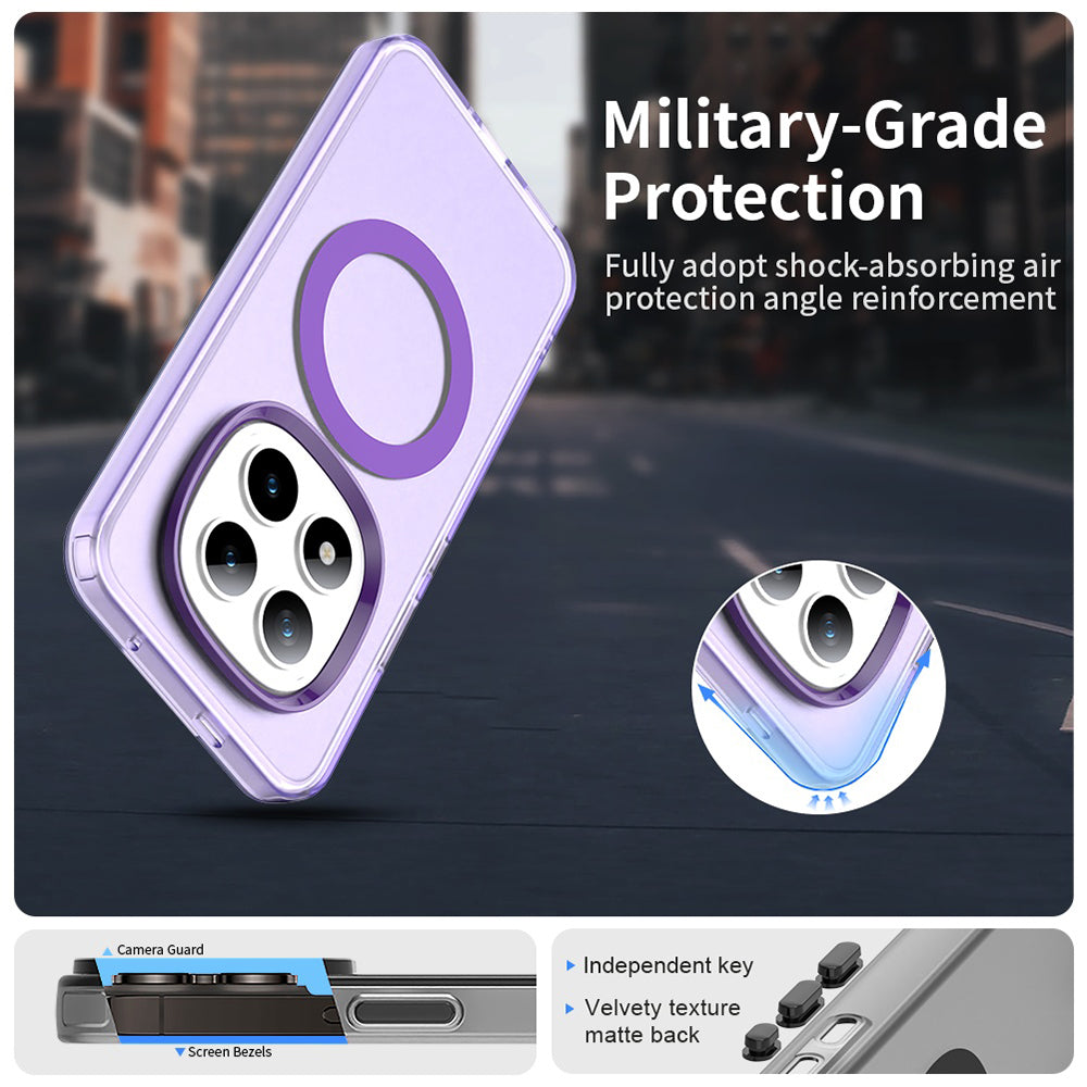 Pouzdro MagSafe pro Xiaomi Poco M8 Pro / Redmi Note 15 Pro+ 5G, Techsuit, CandyCase, Fialová