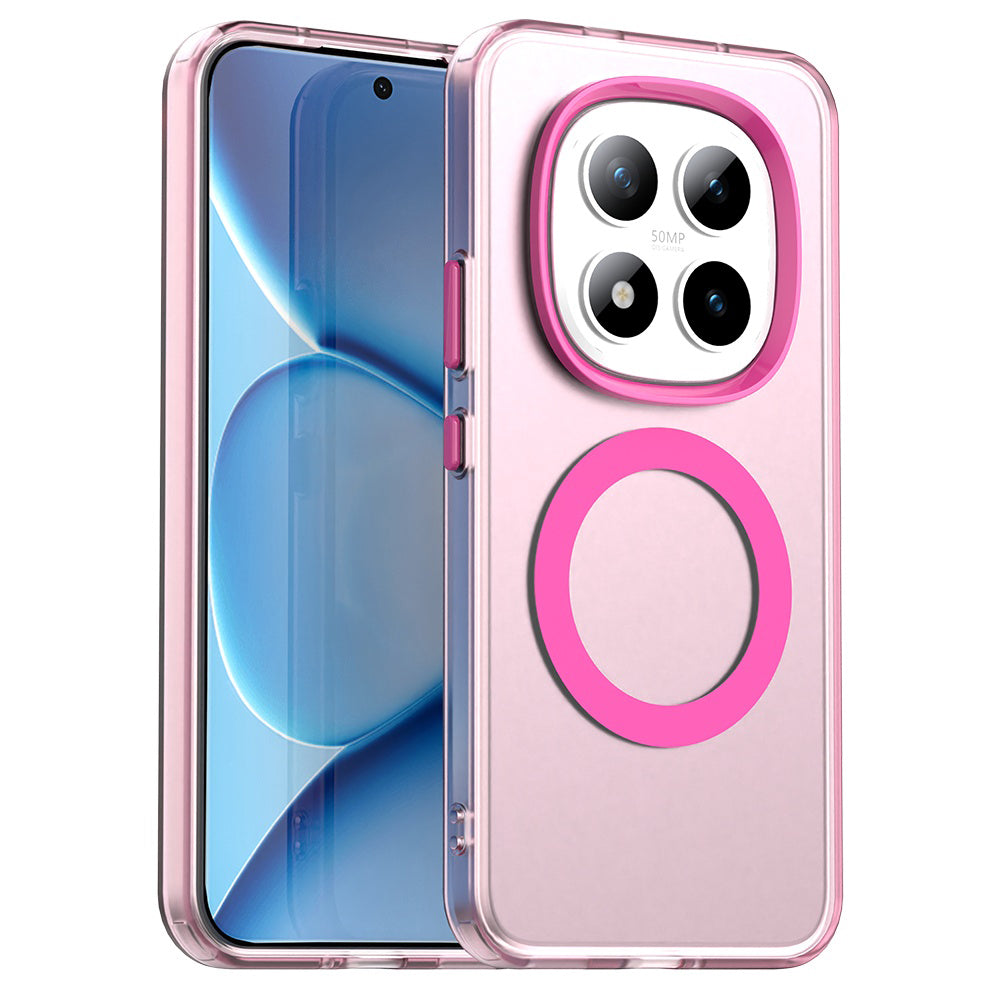 Pouzdro MagSafe pro Xiaomi Poco M8 Pro / Redmi Note 15 Pro+ 5G, Techsuit, CandyCase, Růžová