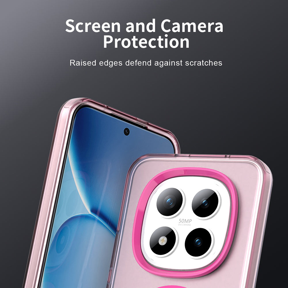 Pouzdro MagSafe pro Xiaomi Poco M8 Pro / Redmi Note 15 Pro+ 5G, Techsuit, CandyCase, Růžová