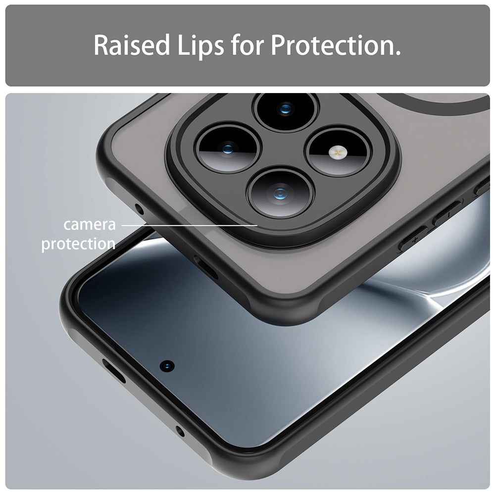Pouzdro MagSafe pro Xiaomi Poco M8 Pro / Redmi Note 15 Pro+ 5G, Techsuit, HaloFrost II, Černá