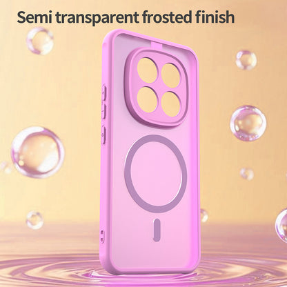 Pouzdro MagSafe pro Xiaomi Poco M8 Pro / Redmi Note 15 Pro+ 5G, Techsuit, HaloFrost II, Růžová