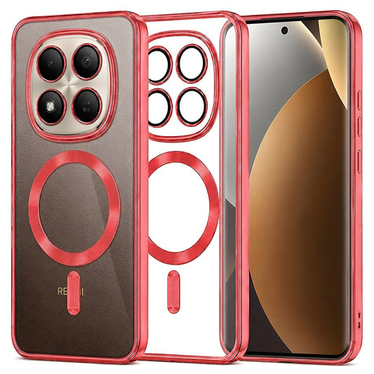MagSafe pouzdro pro Xiaomi Poco M8 Pro / Redmi Note 15 Pro+ 5G, Techsuit, Luxury Crystal, červené