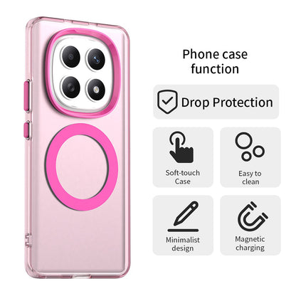 Pouzdro MagSafe pro Xiaomi Poco M8 / Redmi Note 15 5G / Note 15 4G, Techsuit, CandyCase, Růžové