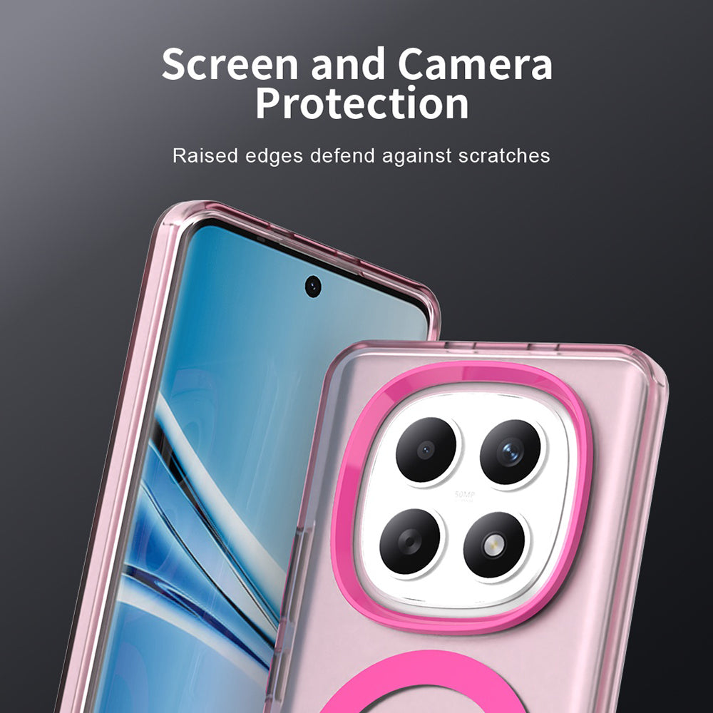 Pouzdro MagSafe pro Xiaomi Poco M8 / Redmi Note 15 5G / Note 15 4G, Techsuit, CandyCase, Růžové