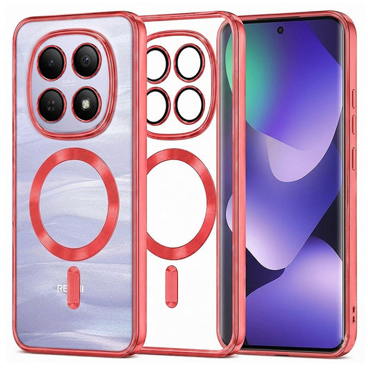 MagSafe pouzdro pro Xiaomi Poco M8 / Redmi Note 15 5G / Note 15 4G, Techsuit, Luxury Crystal, červené