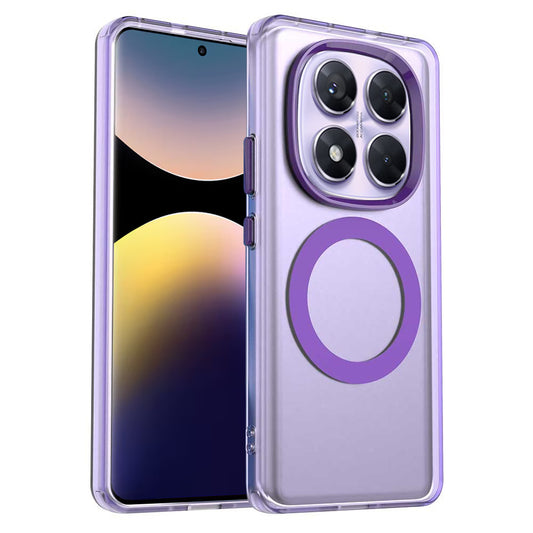 MagSafe pouzdro pro Xiaomi Poco X7 / Redmi Note 14 Pro 5G, Techsuit, CandyCase, Fialová