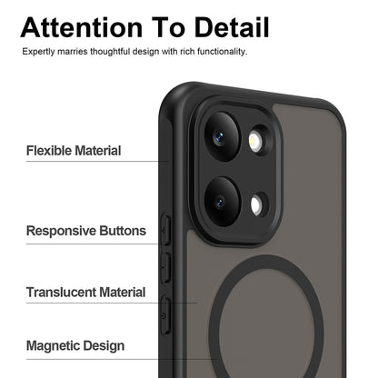 MagSafe pouzdro pro Xiaomi Poco X8 Pro Max, Techsuit, HaloFrost II, Černá