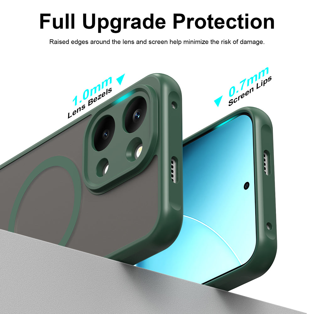 MagSafe pouzdro pro Xiaomi Poco X8 Pro Max, Techsuit, HaloFrost II, Zelené