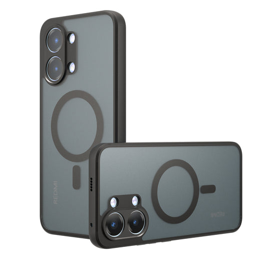 MagSafe pouzdro pro Xiaomi Poco X8 Pro Max, Techsuit, PureFrost, Černá saténová