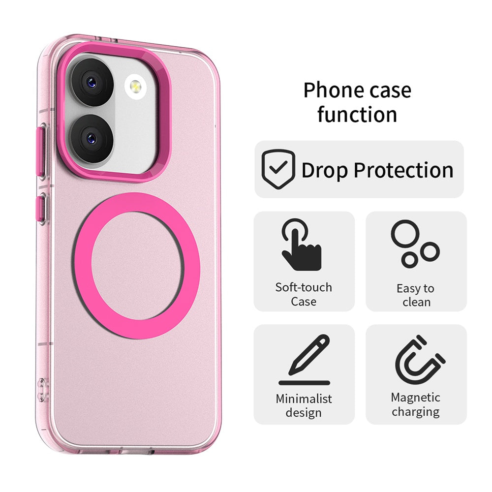 MagSafe pouzdro pro Xiaomi Poco X8 Pro, Techsuit, CandyCase, Růžové