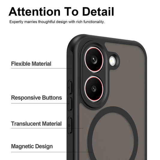 MagSafe pouzdro pro Xiaomi Poco X8 Pro, Techsuit, HaloFrost II, Světle zelená