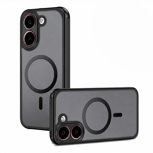 MagSafe pouzdro pro Xiaomi Poco X8 Pro, Techsuit, PureFrost, Černá saténová
