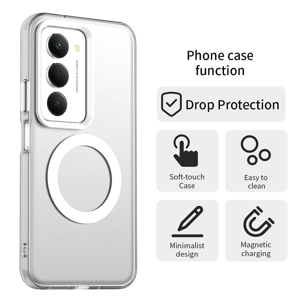 Pouzdro MagSafe pro Xiaomi Redmi 15 5G / 15 4G, Techsuit, CandyCase, Bílá