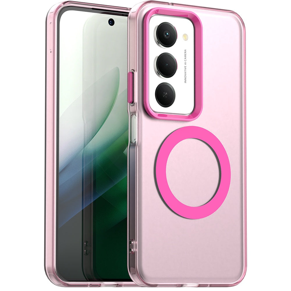 Pouzdro MagSafe pro Xiaomi Redmi 15 5G / 15 4G, Techsuit, CandyCase, Růžová
